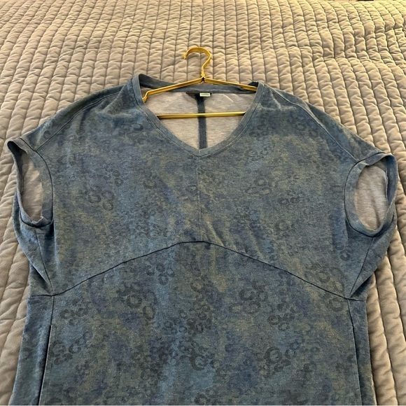 Anthropologie Saturday/Sunday Blue Zelda Tunic Dress Size Small Stretch Casual - Picture 6 of 11